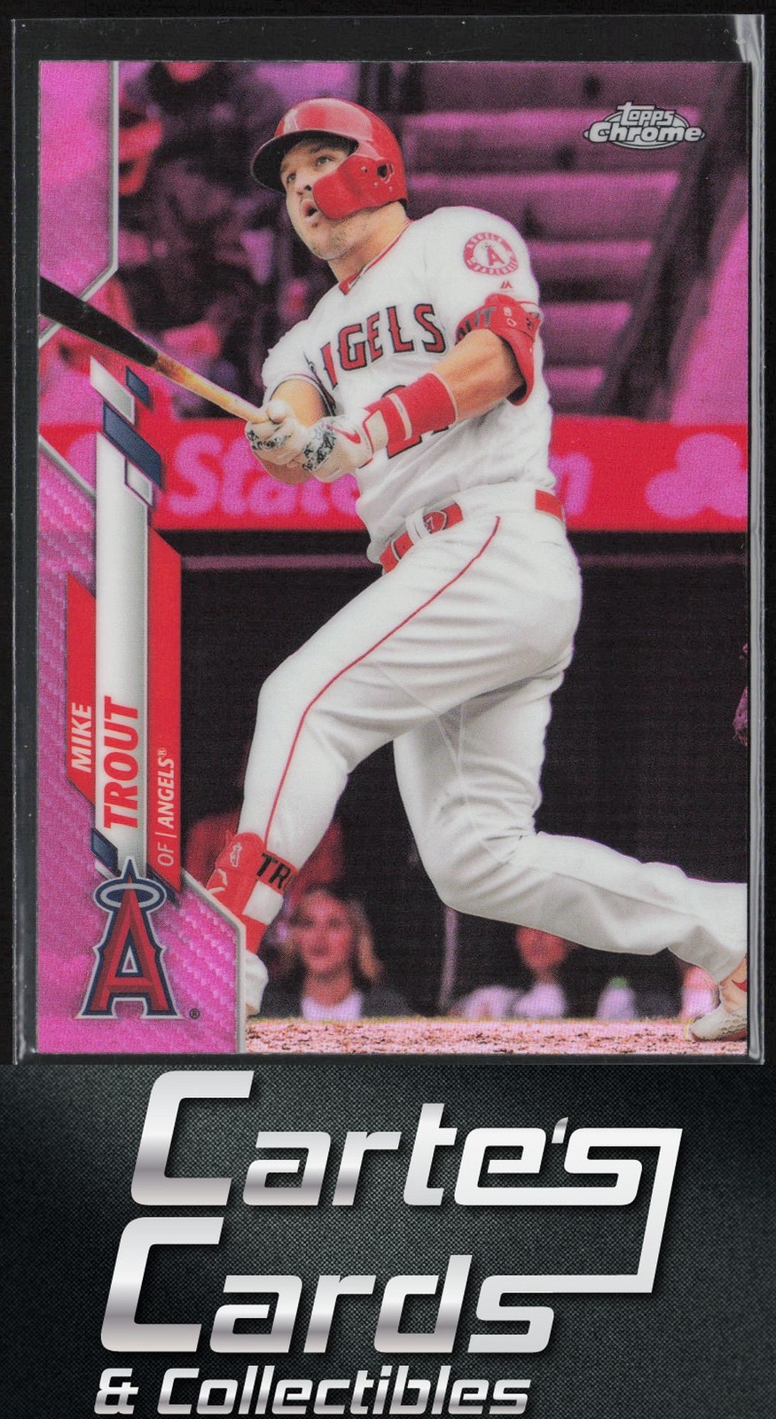 Mike Trout 2020 Topps Chrome #1 Pink Refractor Los Angeles Angels