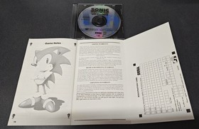 SONIC 3D BLAST (Sega Saturn) Disc and Manual *TESTED* with gameplay photos