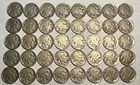 ROLL of 40 full date Indian Head BUFFALO NICKELS. Exact coins shown. #09
