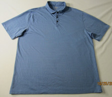 Kirkland Signature Polo Shirt Mens Extra Large Blue Short Sleeve Outdoor Casual