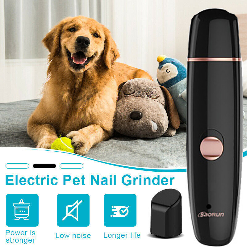 Electric Dog Toe Nail File Grinder Clippers Pet Cat Claw Grooming