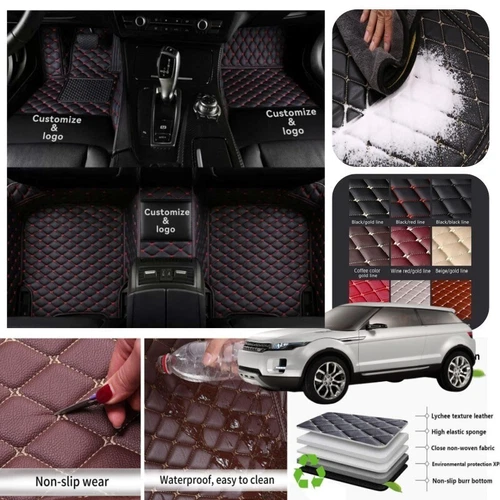 For Land Rover Car Floor Mats All Series Non-slip Liner Carpet Waterproof Custom - Imagen 12 de 43