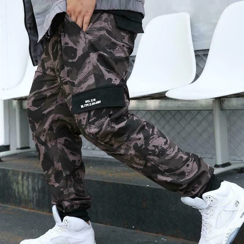 Bershka Denim Cargo Trousers In Camo Print | centenariocat.upeu.edu.pe