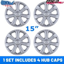 15 Inch Wheel Covers Full Rim Snap On Hub Caps For R15 Auto Tire Steel 4pcs