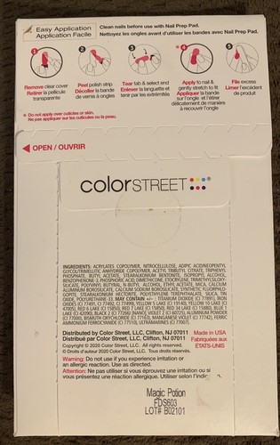 Color Street Nail Polish Strips Web Of Lies Magic Potion Halloween Spiders New - Picture 5 of 5