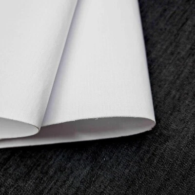 THE FABRIC GUYS Heavyweight Fusible Iron On Buckram Stiff Double Layer Woven Cotton 650 GSM 90cm