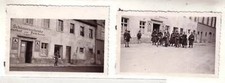 54297 2 x Original Fotos Sch&ouml;ppenschenke Gasthof & Fleischerei im 2. Weltkrieg