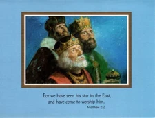Three Kings Bearing Gifts Christmas Greeting Cards By Plus Mark - Set of 19
