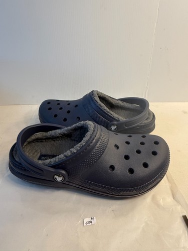.5074 Crocs Navy/Fuzzy, Clogs - US 8 Herren, 10 Damen