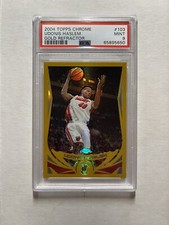 Udonis Haslem 2004-05 Topps Chrome #103 Gold Refractor /99 PSA 9 Mint Miami Heat
