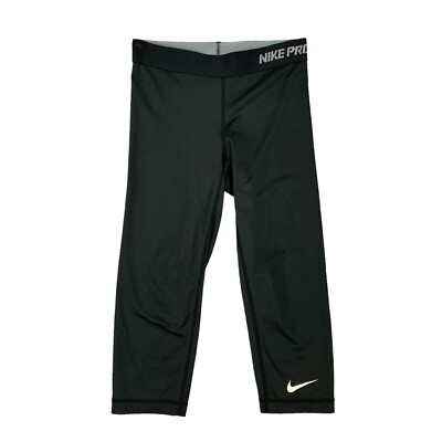 Nike PRO Tights Womens XS Extra Small Black Dri Fit Active