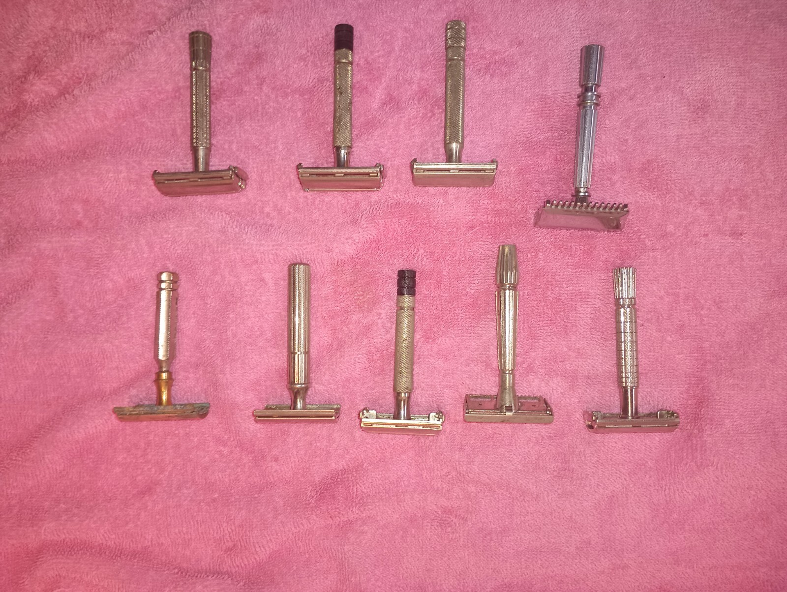 vintage gillette safety razor lot 9 Razors eBay