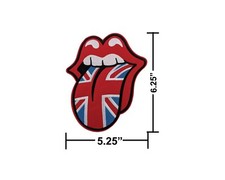 Rolling Stones LARGE Embroidered Logo Patch Iron On Sew On DIY Tongue Patch
