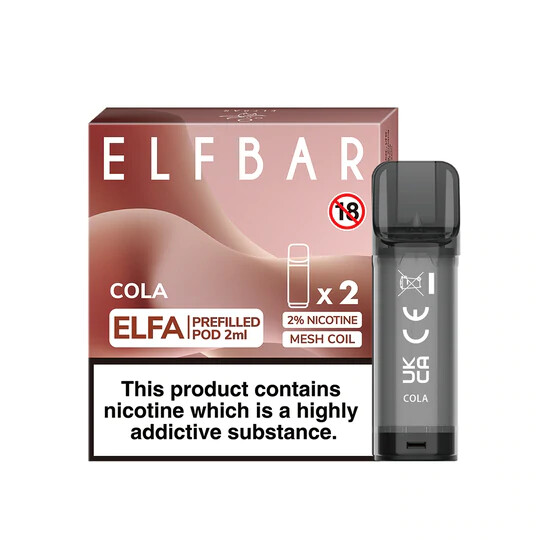 ELF BAR ELFA PODS REPLACEABLE PRE-FILLED | All Flavours | 2 Pack | 20MG |  2ML | eBay UK