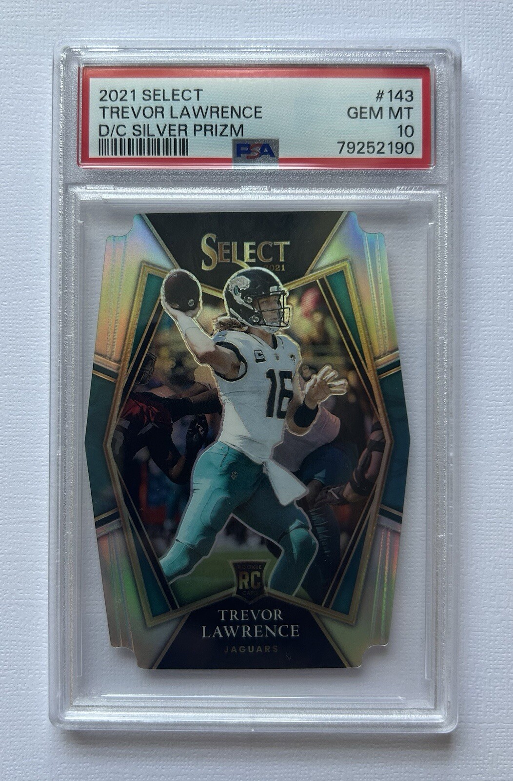 Trevor Lawrence Panini Select #143 Die-Cut Silver
