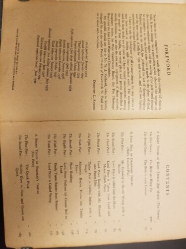 The Nine Tailors by Dorothy L Sayers 14th impression 1942