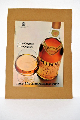 Vintage Hine French Cognac Champagne Brandy Advertising Print Litho Distiller''1