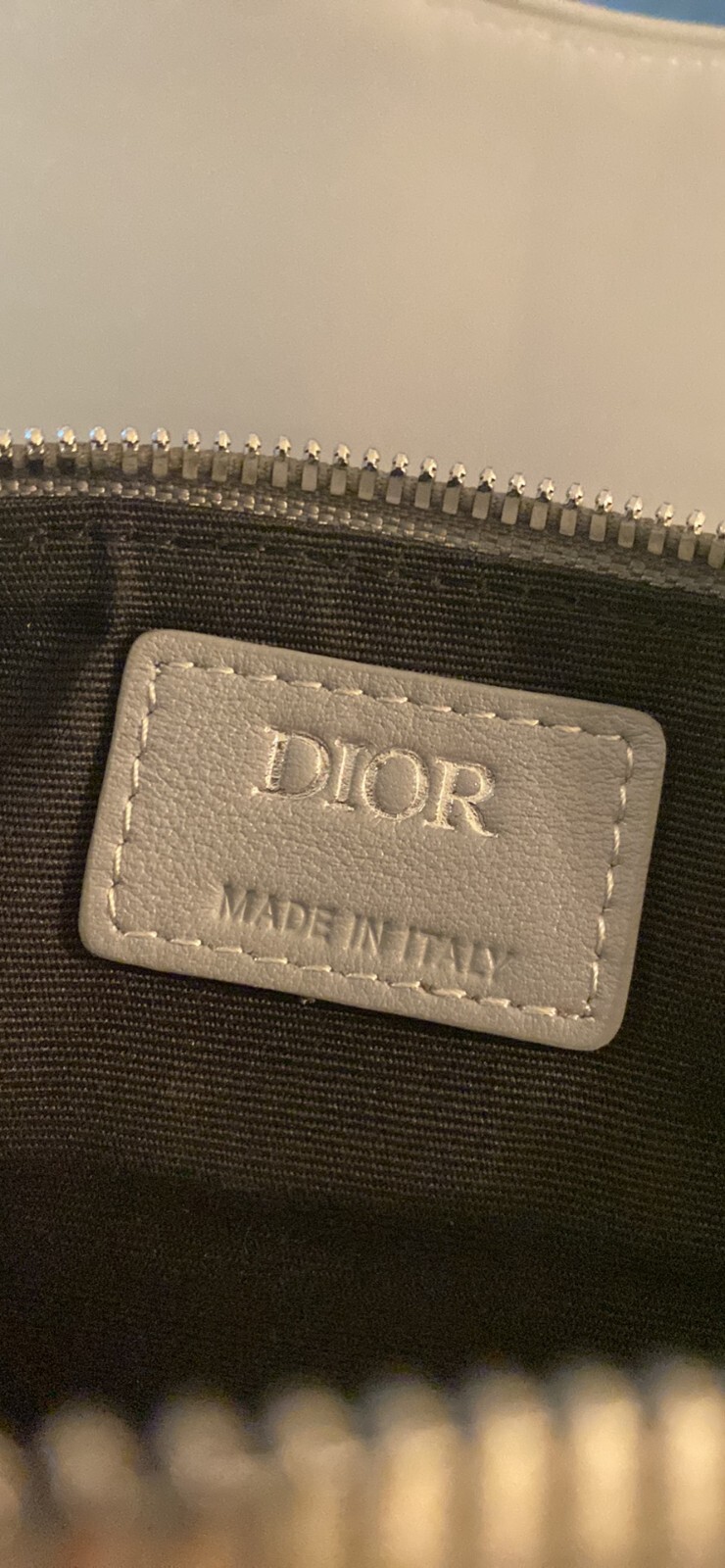 Dior Grey CD Diamond Canvas and Smooth Calfskin, Brand New image 2
