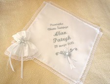 personalised baby christening/baptism robe set. szatka do chrztu