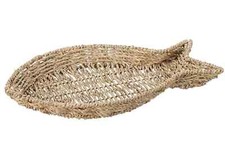 FISH SHAPE WICKER BASKET 37CM/21CM/4CM