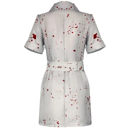 Cosplay Silent Hill Nurse Dress Hat Halloween Scary Bloody Carnival Suit Costume - Picture 6 of 12