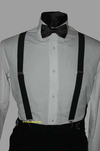 BLACK TUXEDO SUSPENDERS