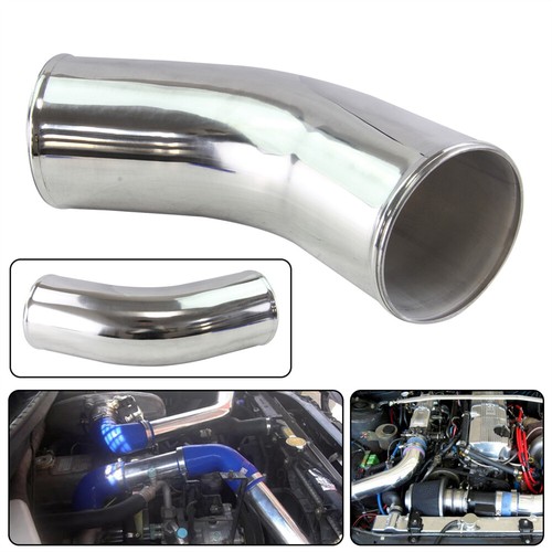 102mm/4in OD 45 Degree Polished Aluminum Turbo Intercooler Pipe Tube Hose - Picture 3 of 8