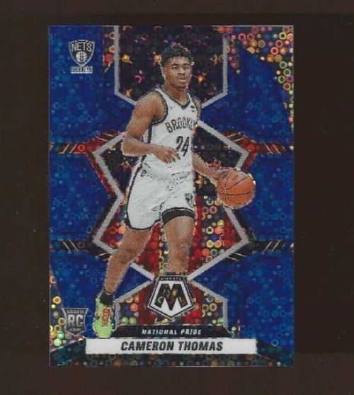 2021 MOSAIC BLUE FAST BREAK #255 CAMERON THOMAS SERIAL #54/85 RC XX NETS