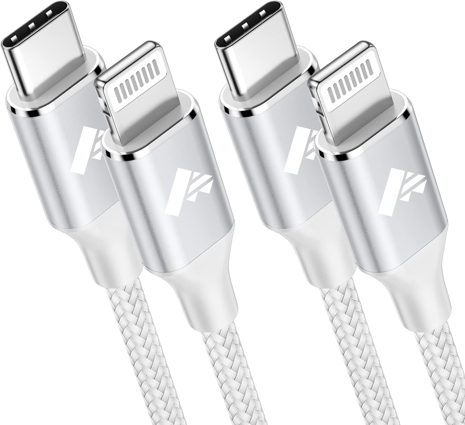 USB C to Lightning Cable 3FT 2Pack, Fast Charging MFi Certified for iPhone/iPad-image