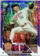 2023 TOPPS UPDATE #US258 CALEB THIELBAR PURPLE FOIL 718/799 NM-MT