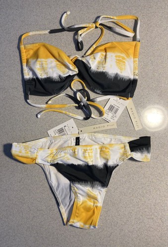 NWT Radio Fiji Swimsuit Bikini Sets "Coco Bra / Cabana Pant" Size M - Picture 2 of 6