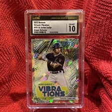 2022 Bowman Jordan Lawlar Virtuosic Vibrations Atomic Refractor /150 graded 10🔥