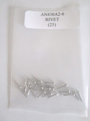 AN430A2-6 Solid Rivet 1/16 x 3/8