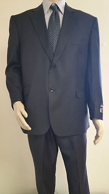 Men's Premium Quality Black PinStripe Modern Fit Dress Suits Brand New Suit 42 L