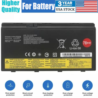  96WH 01AV451 Battery For Lenovo ThinkPad P70 P71 Series SB10F46468 00HW030 78++