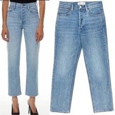 Aritzia Denim Forum The Arlo High Rise Straight Jeans Sz 25