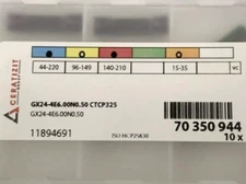 CERATIZIT WNT Grooving Insert GX24-4E6.00N0.50 CTCP325 ORIGINAL NEW 7 pcs.