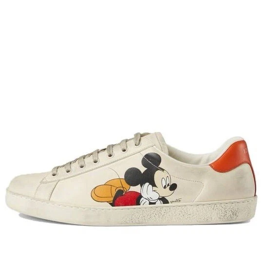 Disney x Gucci Ace Low Mickey Mouse ivoire taille 42 UK 8 US 8,5 603697 AY070 9591