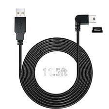 3.5m / 11.5ft long USB 2.0 to Mini USB Charging Power Cable for Dash Cam