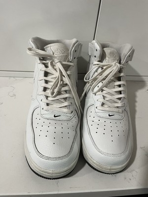Nike Air Force 1 EVO FB1374-101 High Top Leather Lace Up White/Black Men's