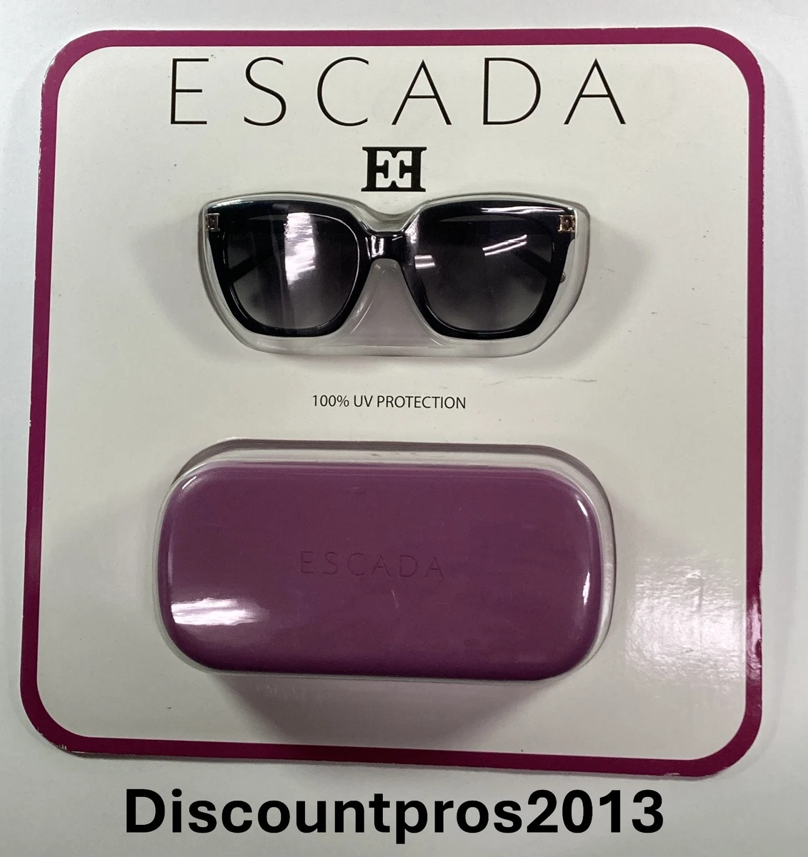 Escada Women Oversized Sunglasses Purple SES-184S with case Escada Designer Women Sunglasses with Case- 100% UV  main image 2