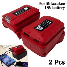 Portable Power Source Charger Adapter with USB+Type C For Milwaukee 18V Battery