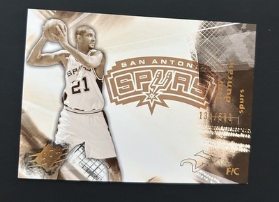 2004-05 SPx Throwback Variation /500 Tim Duncan #77 HOF