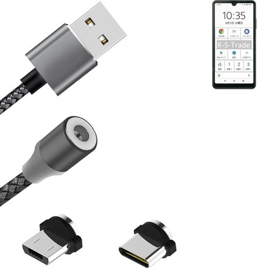 Daten-Lade-Kabel für Sony Xperia Ace II mit USB-Typ C und Micro-USB-Adapter