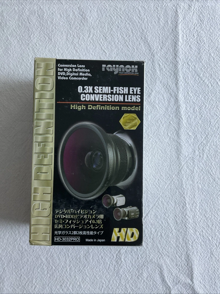 Raynox 0.3x High Def Semi Fisheye Conversion Lens 37mm Filter HD