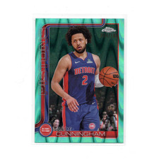 2025-26 Topps Chrome Cade Cunningham #88 Aqua Ray Wave Refractor /199