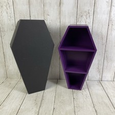 Purple Coffin Wooden Wall Hanging Or Tabletop...