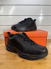 Nike Air Monarch IV Triple Black 415445-001 Dad Men's Sz 12 Shoes Comfort New