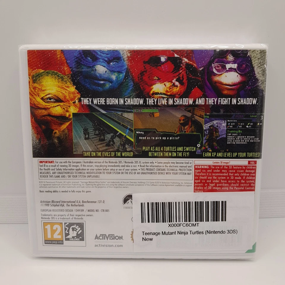 Teenage Mutant Ninja Turtles Movie | Nintendo 3DS, UK PAL | Brand New & Sealed - Image 2 of 4