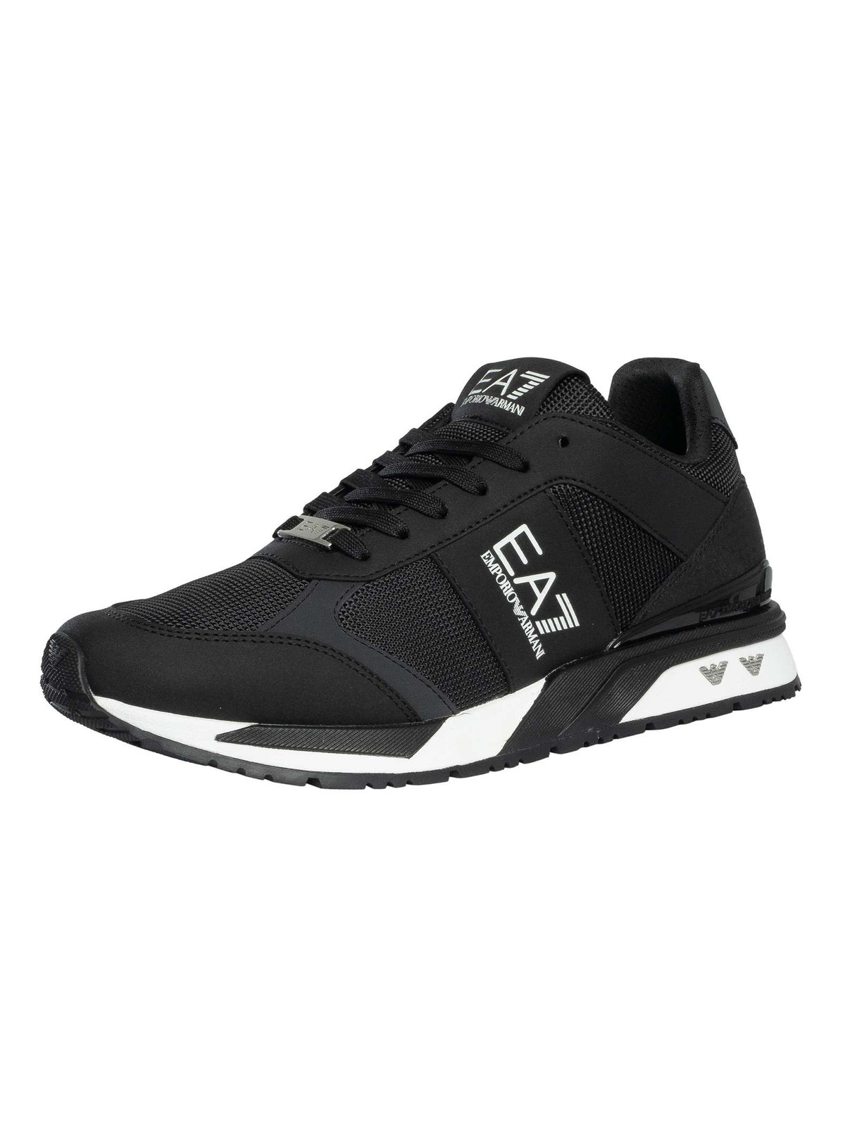 EA7 Mens Mesh Logo Trainers Black 31890₽